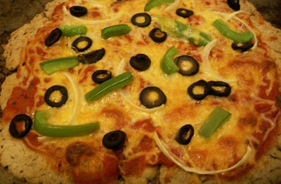 Gluten Free Pizza with Veggies