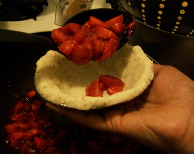 Filling the shell