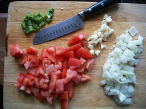 Veggies Chopped for Couscous