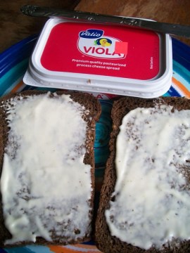 Valio Viola Cream Cheese Spread with Borodinsky