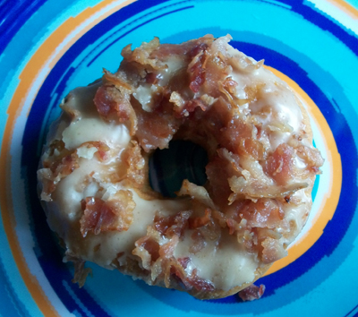 Bacon Maple Frosted Donut