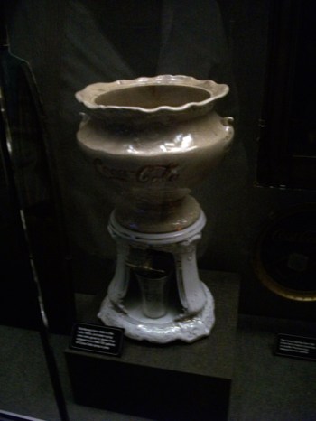 Coke Urn - Syrup and Water Go In at the Top - Soda Comes Out at the Bottom.