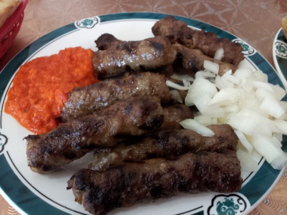 Cevapli Sausages with Ajvar