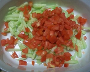 Cucumbers and Tomatoes