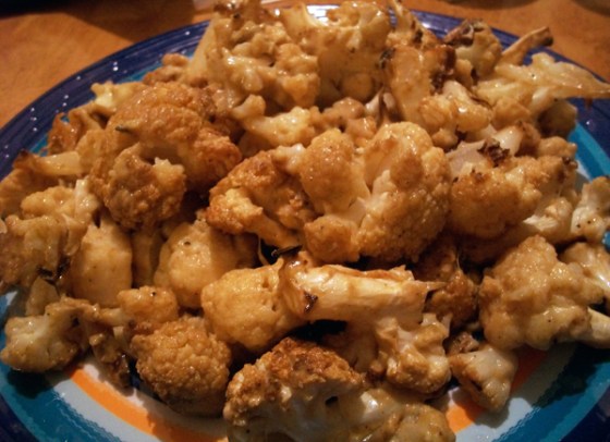 Roasted Cauliflower with Tahini Sauce